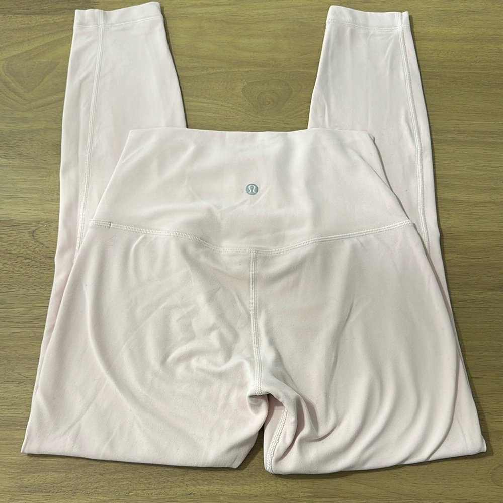 Lululemon align high-rise pants 25 inches flush, pink color size 6